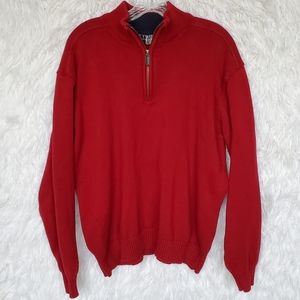 Oscar De La Renta Pullover Quarter Zip Sweater XXL